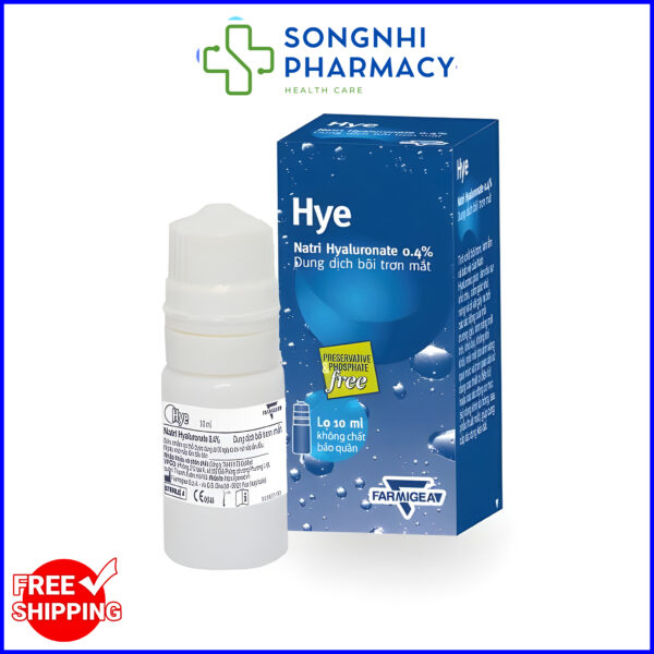 Nhỏ mắt HYE Lọ 10ml Natri Hyaluronate 0.4% - FARMIGEA S.p.A (Ý)
