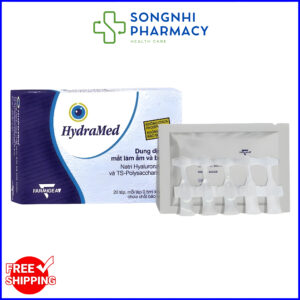 Nước mắt nhân tạo Hydramed 0,2% nhỏ mắt dạng tép [ Chính hãng nhập khẩu từ Đức ]- Hộp 20 tép