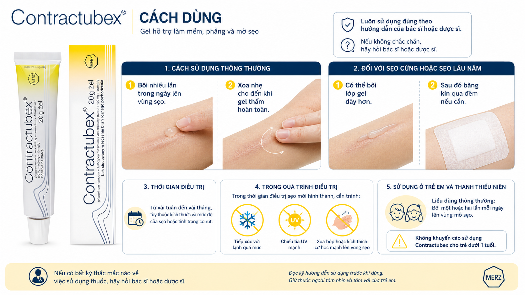 Cách dùng Contractubex