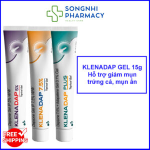 KLENA.DAP GEL 15g Hỗ Trợ Giảm Mụn Nội Tiết, Mụn Trứng Cá, Mụn Ẩn, Mụn Viêm