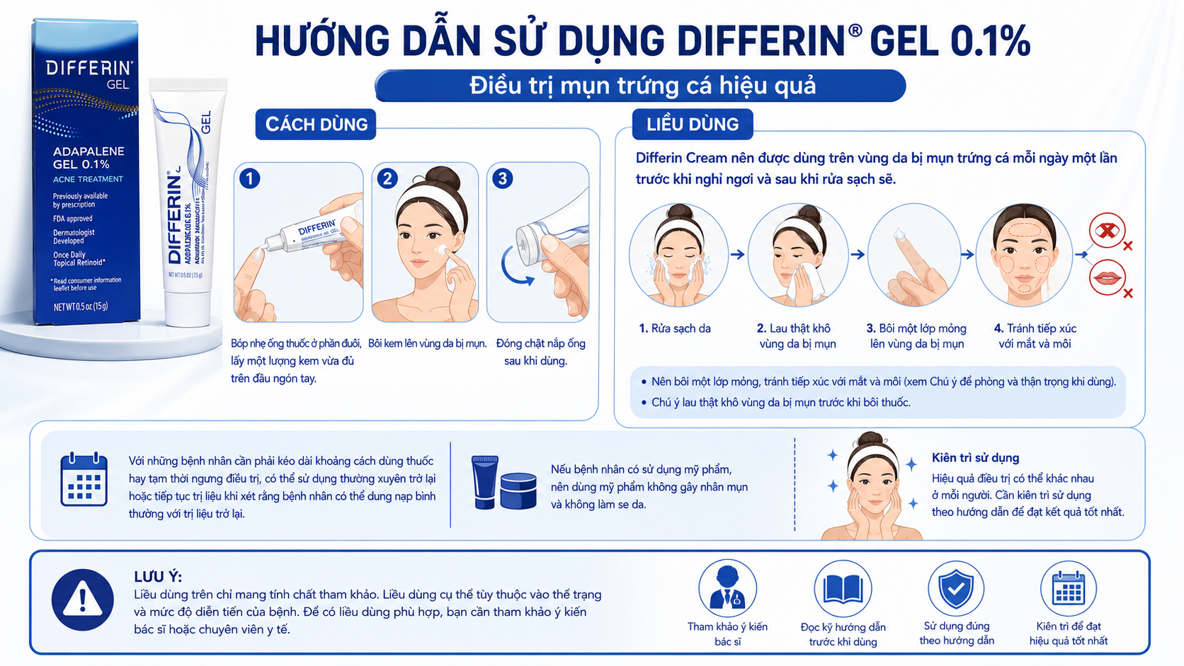 Cách dùng Differin