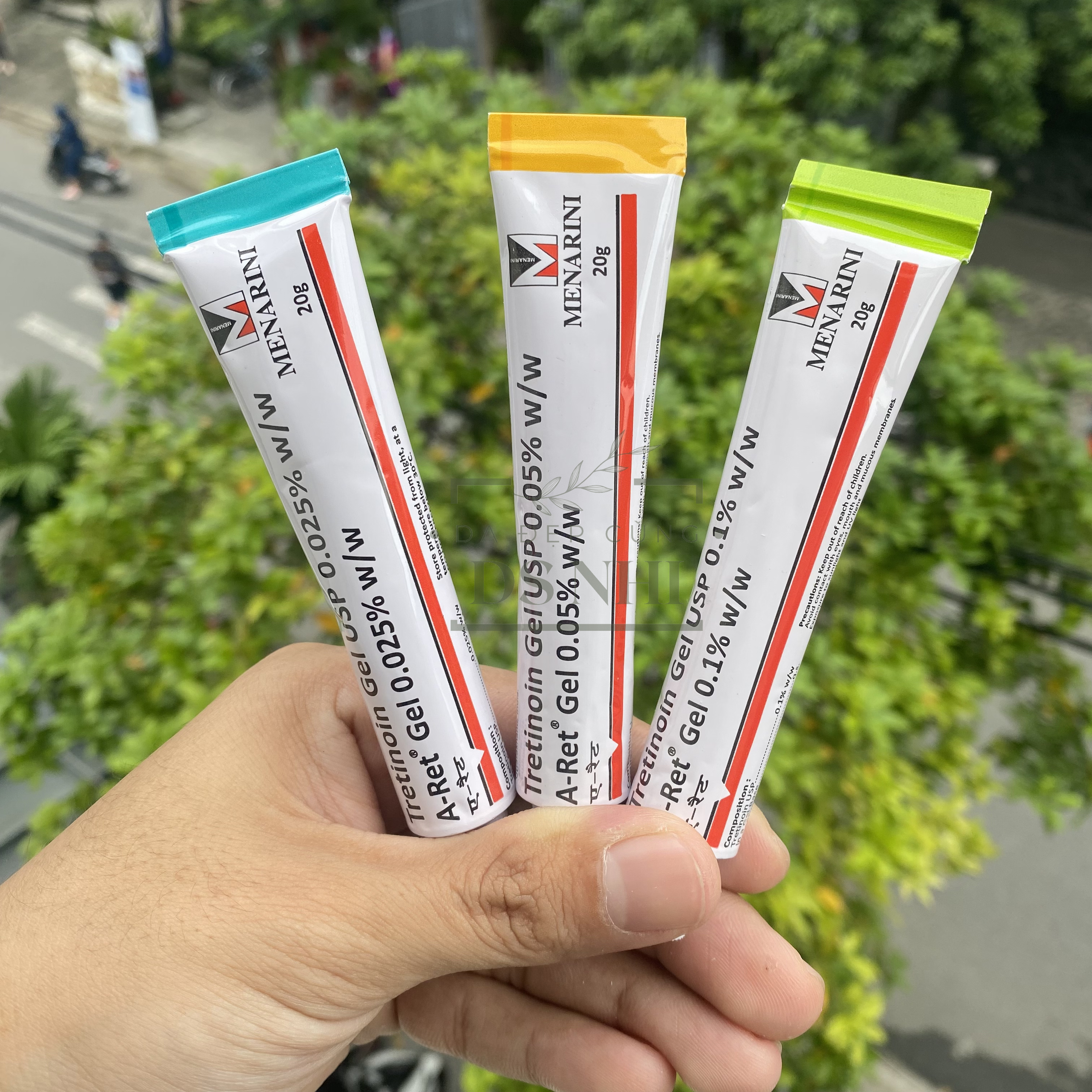 Tretinoin USP Aret Ấn Độ 20g 0.025% 0.05% 0.1% Hãng Menarini - Ảnh 2