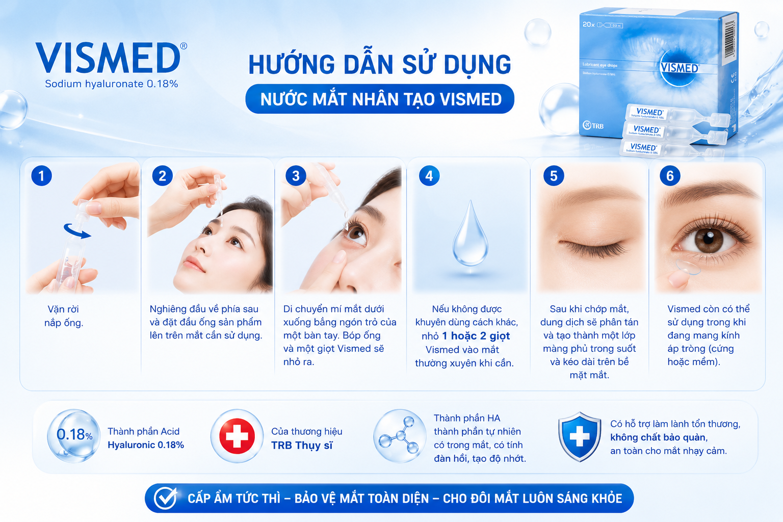 Cách dùng Vismed