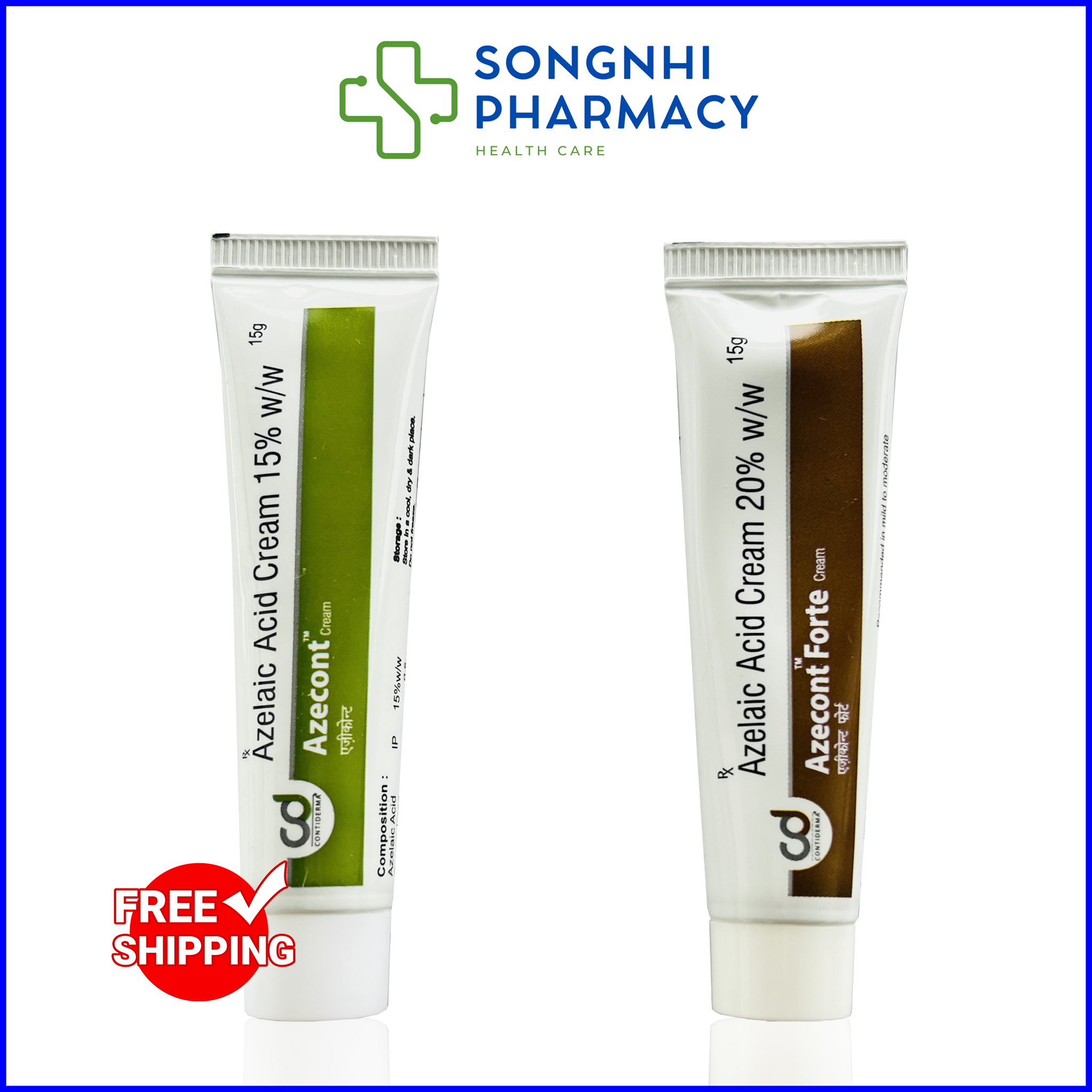 Gel Azecont & Azecont Forte Hỗ Trợ Thâm Đỏ,Thâm Đen,Mụn Viem Nhẹ