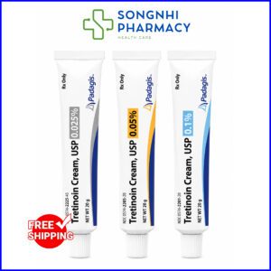 Tretinoin Cream Padagis 0.025%, 0.05%, 0.1% 20g Hỗ Trợ Giảm Mụn Và Lão Hóa Da