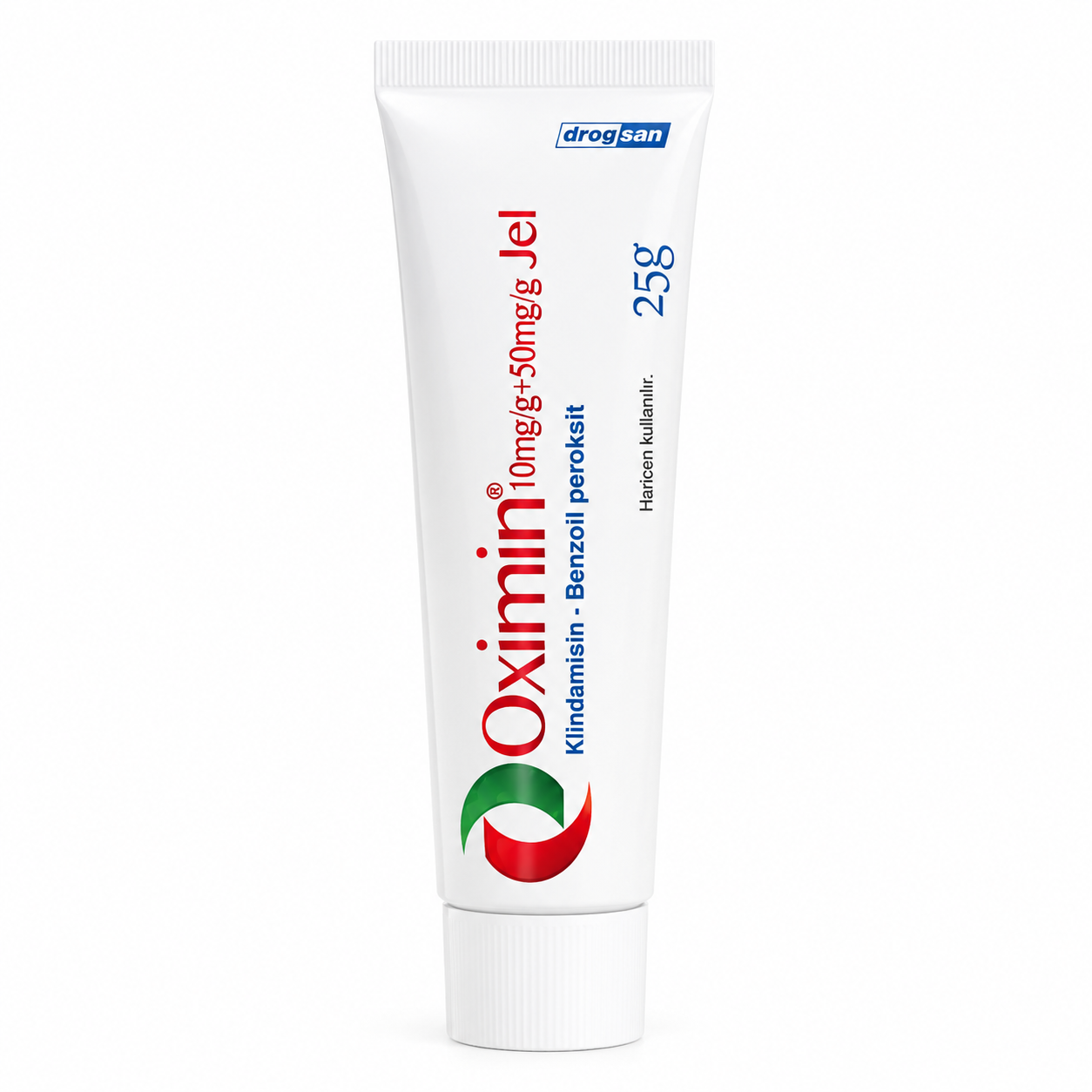 Oximin Gel 5% Benzoyl Peroxide + 1% clindamycin 25g cho da mụn