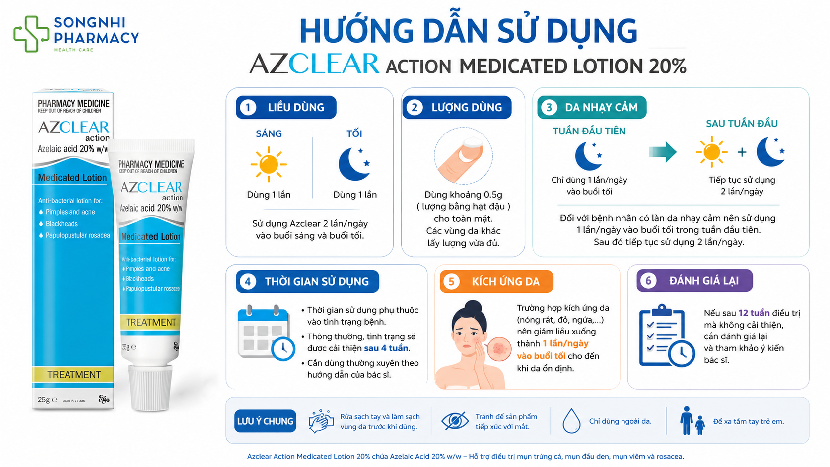 Cách dùng Azclear